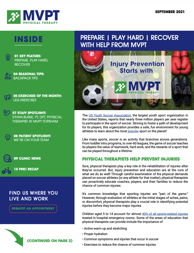 Prepare. Play Hard. Recover. With Help From MVPT