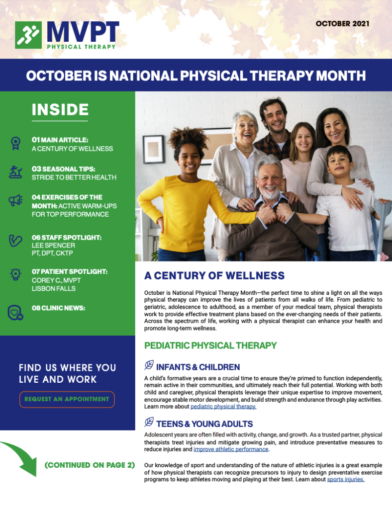 October Is National Physical Therapy Month