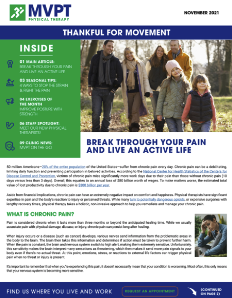 Break Through Your Pain and Live an Active Life