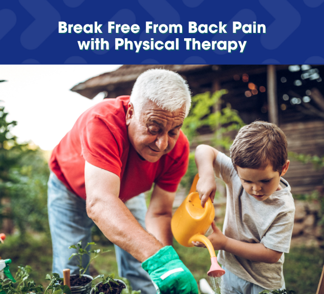 Break free from back pain with physical therapy