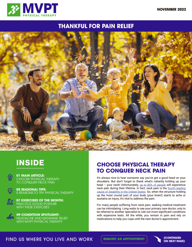 Choose Physical Therapy to Conquer Neck Pain