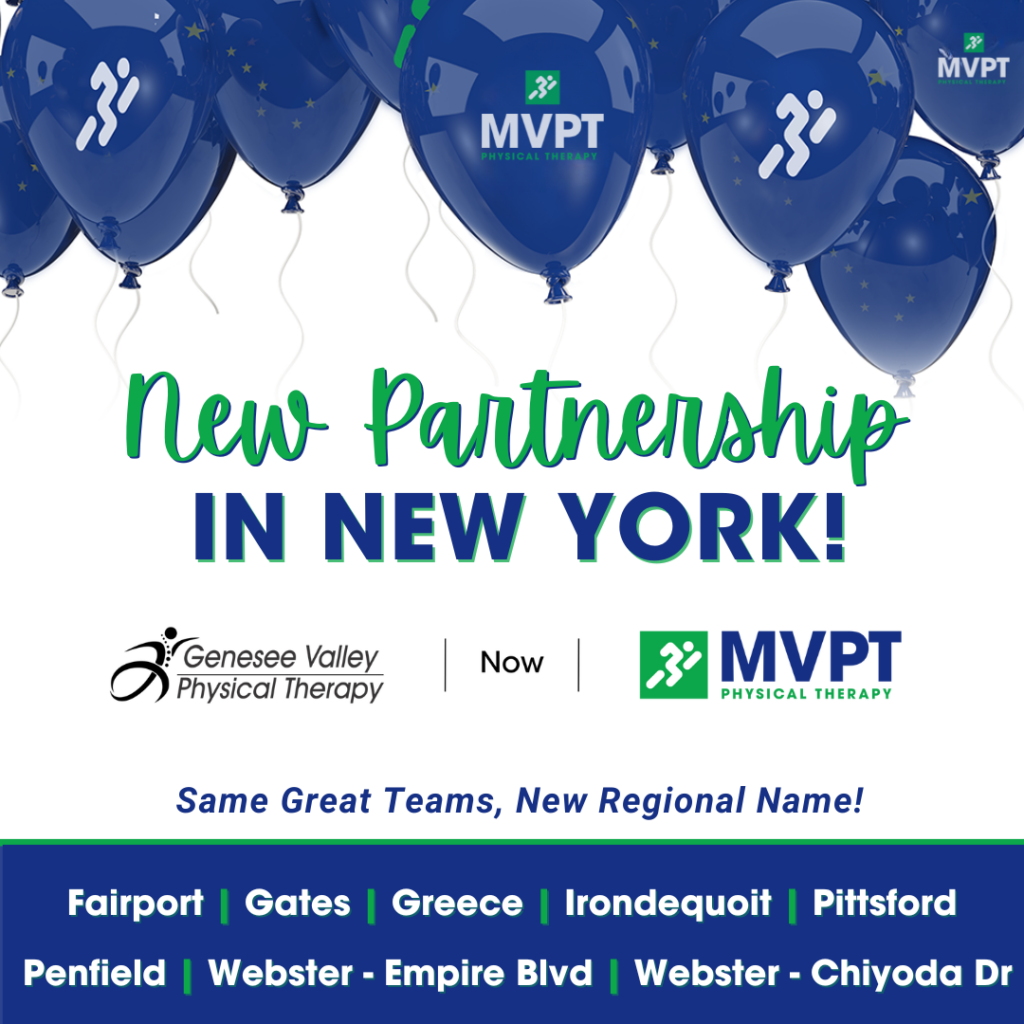 MVPT Continues Commitment to New York, Partnering with Genesee Valley Physical Therapy