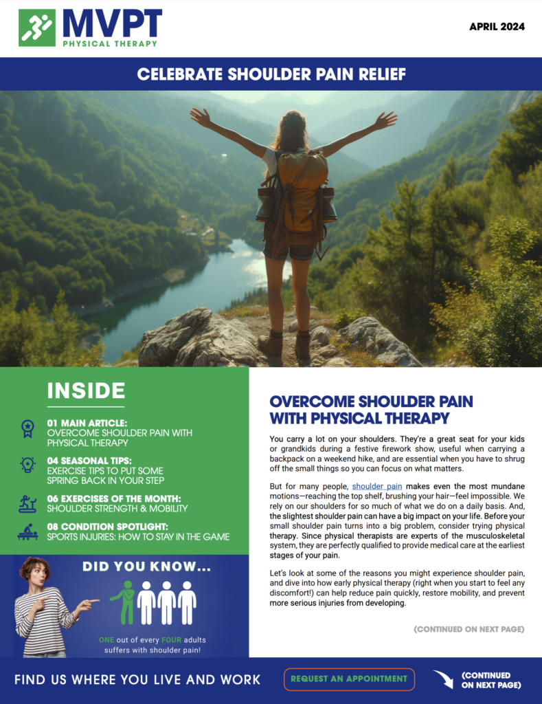 Celebrate Shoulder Pain Relief